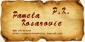 Pamela Košarović vizit kartica